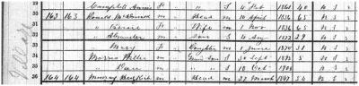 Morris boys 1901 census